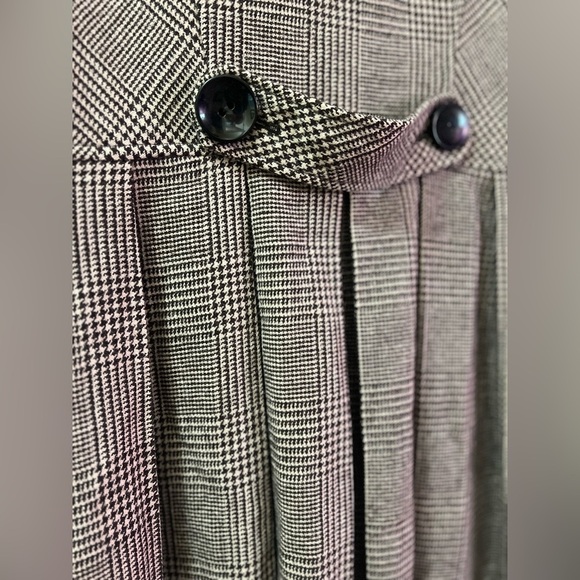 ⚫️ BOGO Ben Sherman Plaid Women's Wool Coat size small missing button - Picture 10 of 10